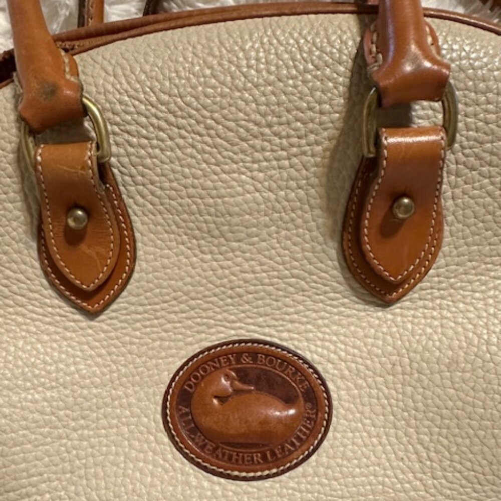 Vintage Dooney & Bourke Satchel- Cream